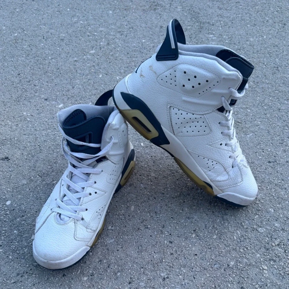 Air Jordan 6 Retro Midnight Navy White Navy Blue CT8529-141 Mens Size 10